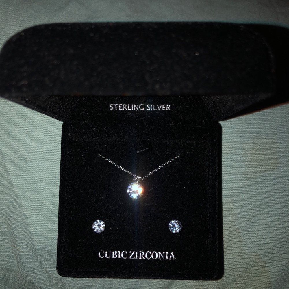 Giani Bernini Sterling Silver necklace earring set